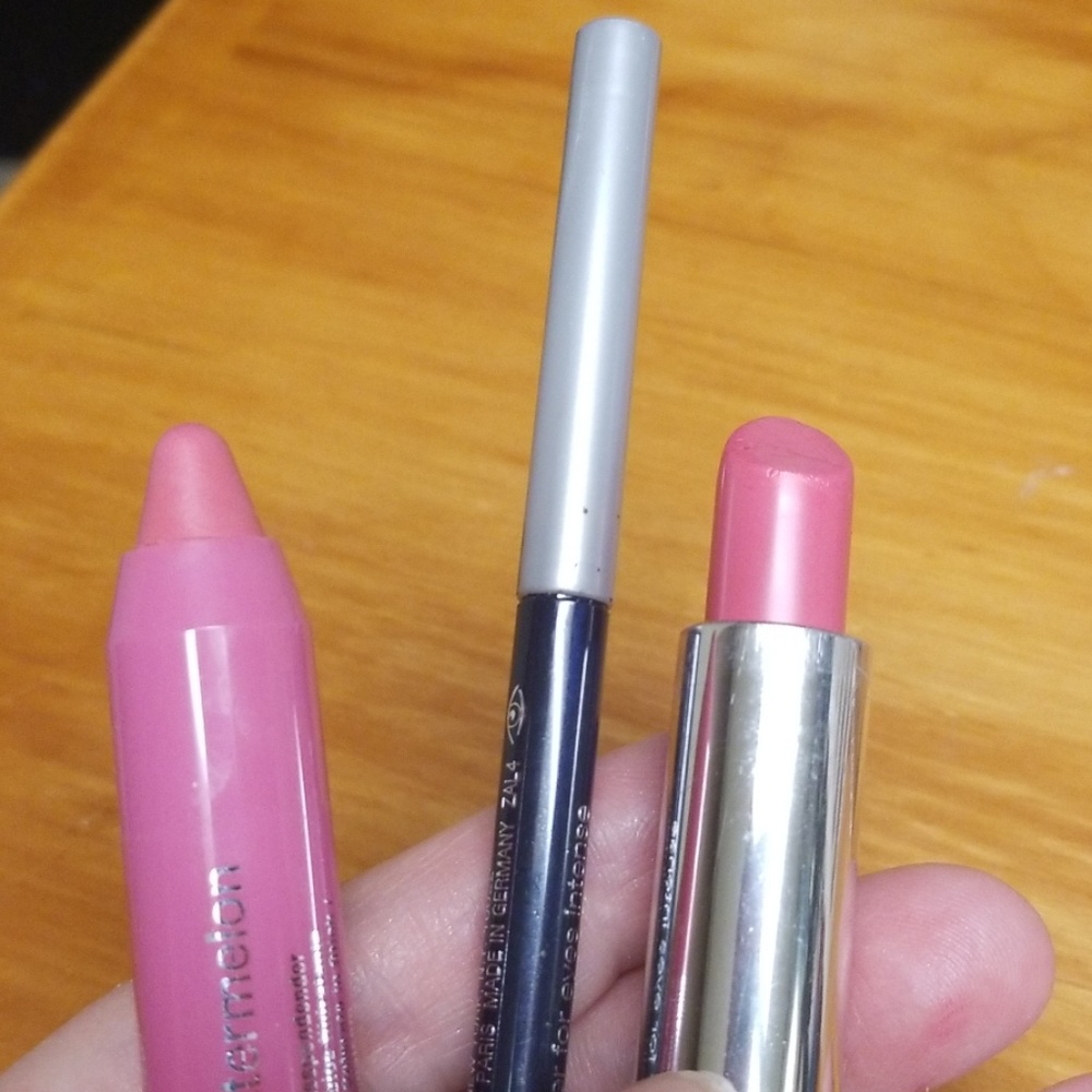 Clinique lip color and eyeliner